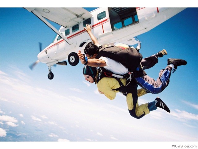 Sky diving